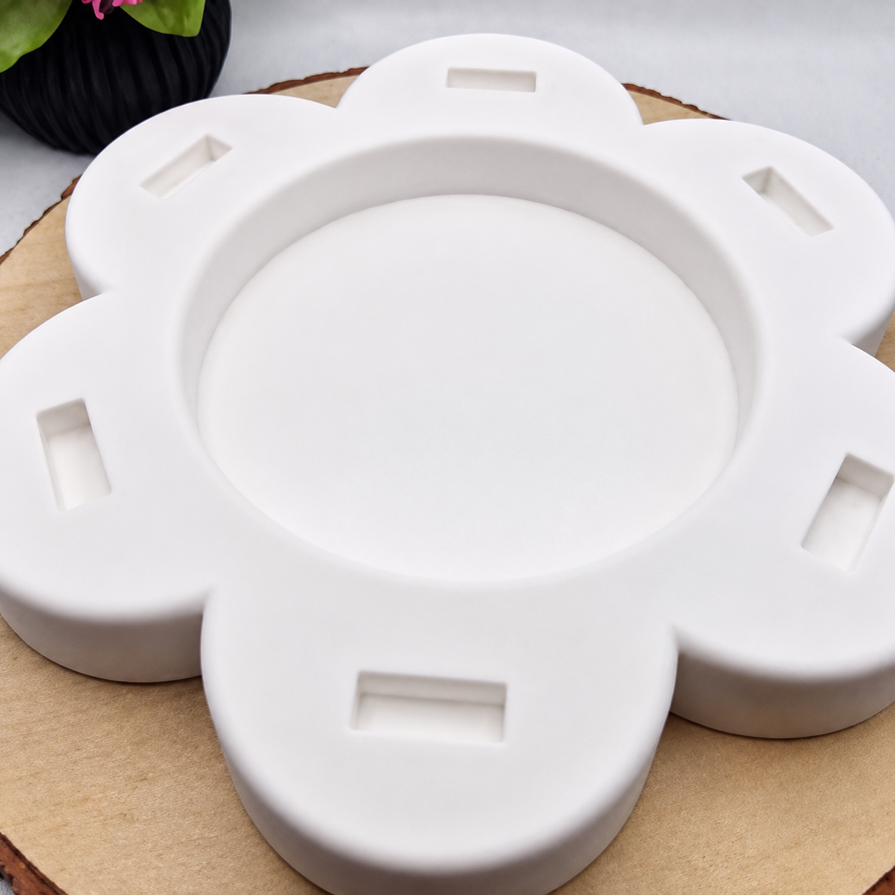 Silikonform Gießform Blume groß für Einstecker