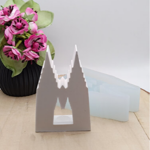 Silikonform Ballonlicht Kölner Dom mit Dom Motiv für Raysin, Beton, Gips und Keramikpulver – dekorative Gießform für Köln Deko, Leuchtdeko und kreative DIY Projekte – Gießform für Raysin, Beton und Gips