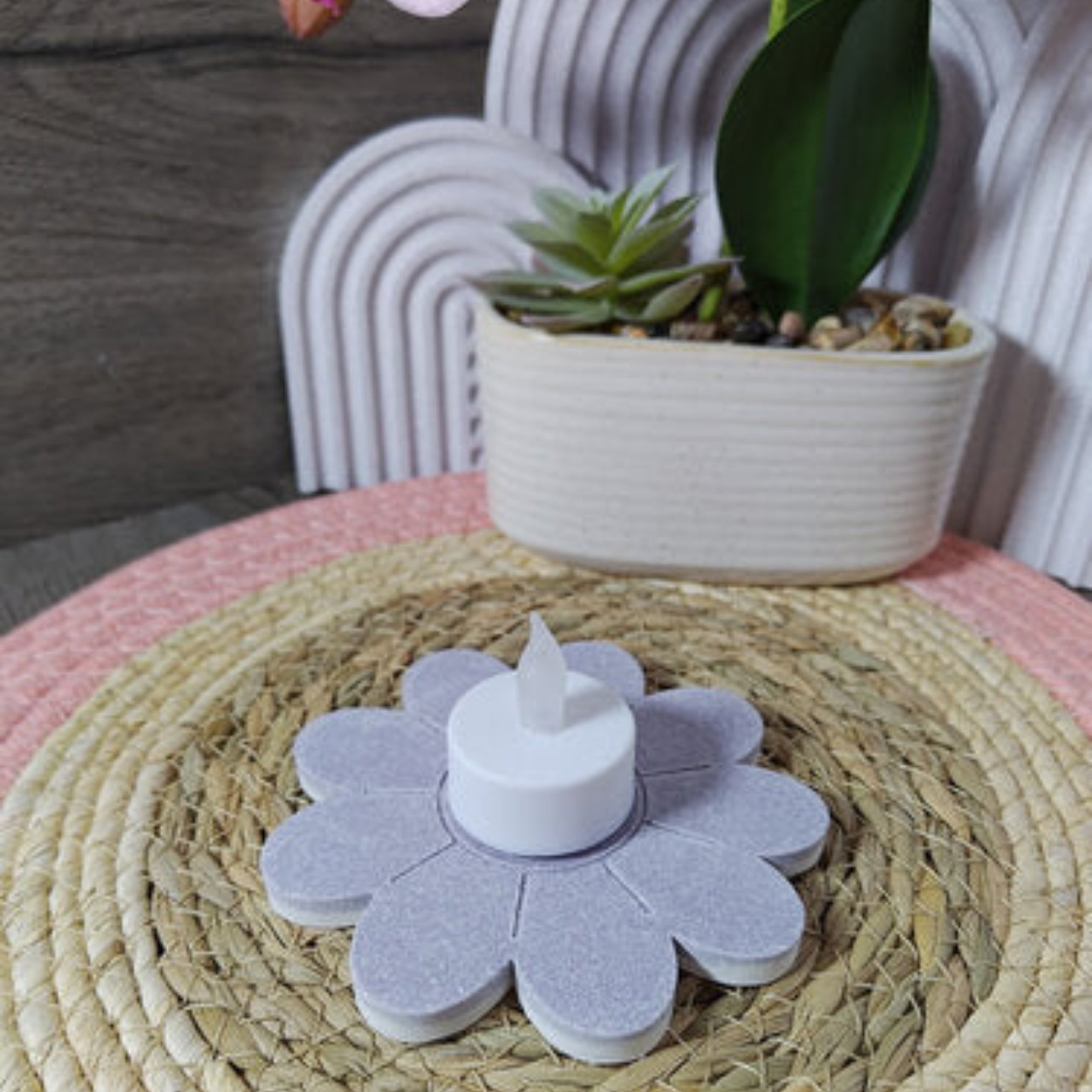 Blumen Untersetzer Gießform aus Silikon für liebevolle Geschenkdeko, Tischdeko und moderne DIY Deko