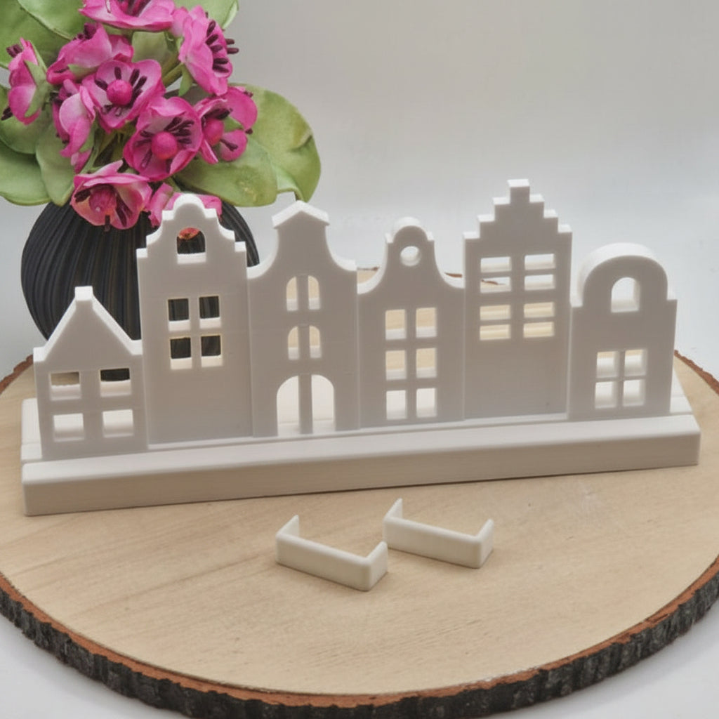 3D gedruckter Blumenkasten für Häuserreihe Einschieber als dekoratives Zubehör für individuelle Gestaltung und moderne Wohndekoration