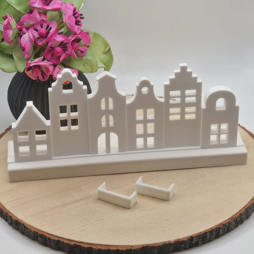 3D gedruckter Blumenkasten für Häuserreihe Einschieber als dekoratives Zubehör für individuelle Gestaltung und moderne Wohndekoration