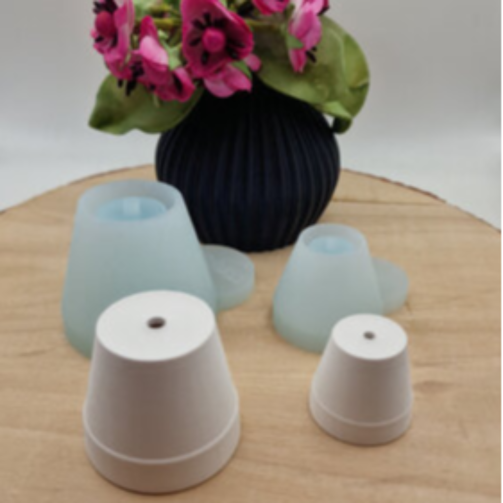 Blumentopf Set aus Raysin als moderne Wohndekoration für Trockenblumen, kleine Pflanzen, Fensterbankdeko und kreative Geschenkideen
