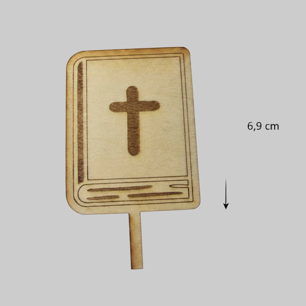 Christliche Dekoration aus Holz als Laserschnitt für Dekoteller und kreative DIY Projekte