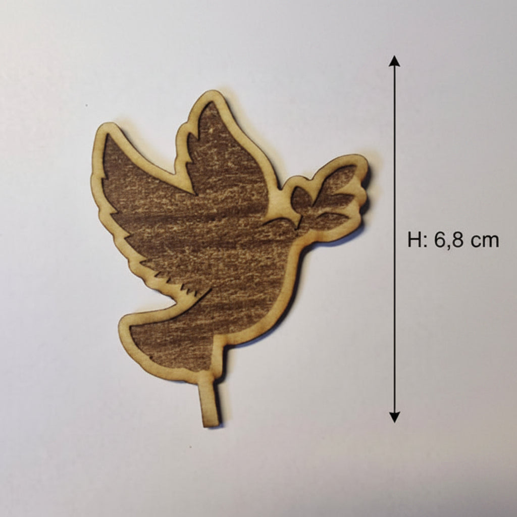 Christliche Holzdeko für Kommunion als dekoratives Element für Dekoteller und Geschenkideen