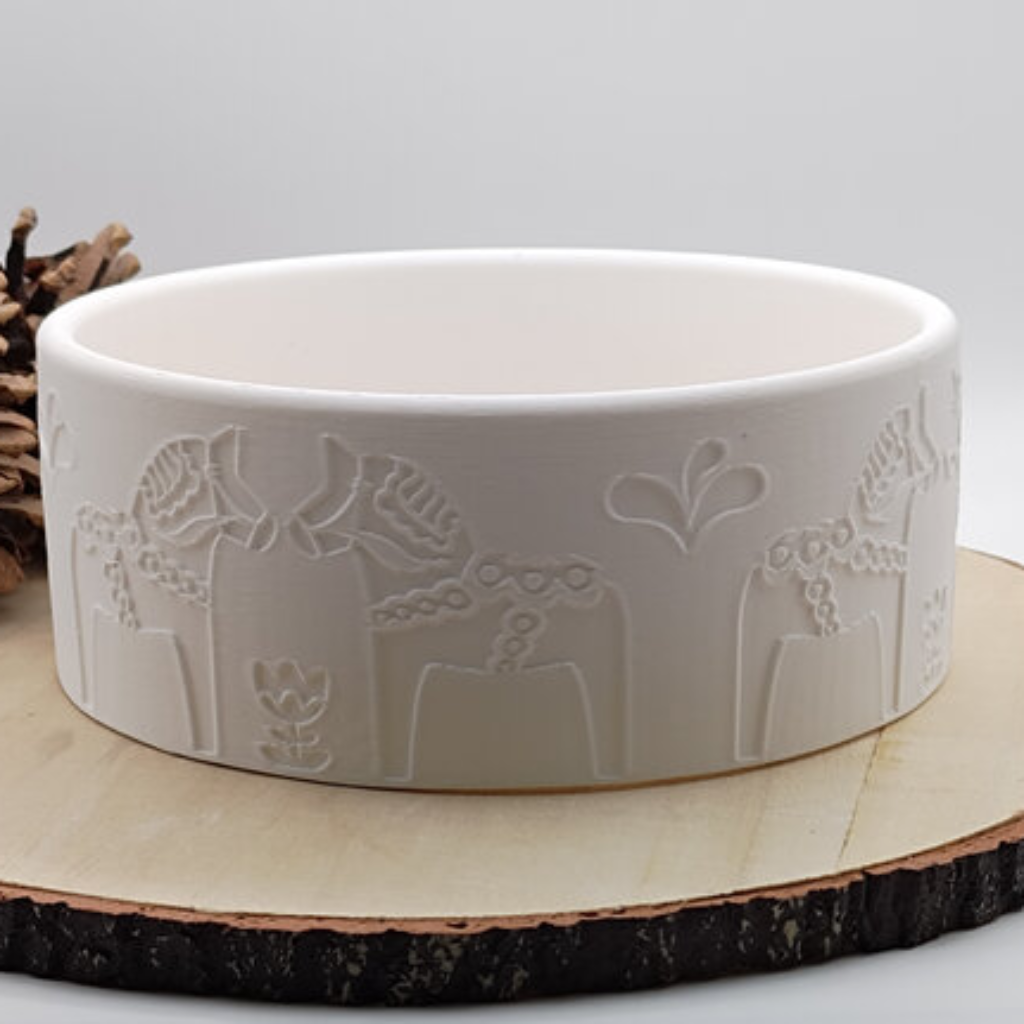Gegossener Dalapferd Schalenring aus Raysin mit Silikonform Gießform als kreative DIY Deko im skandinavischen Stil