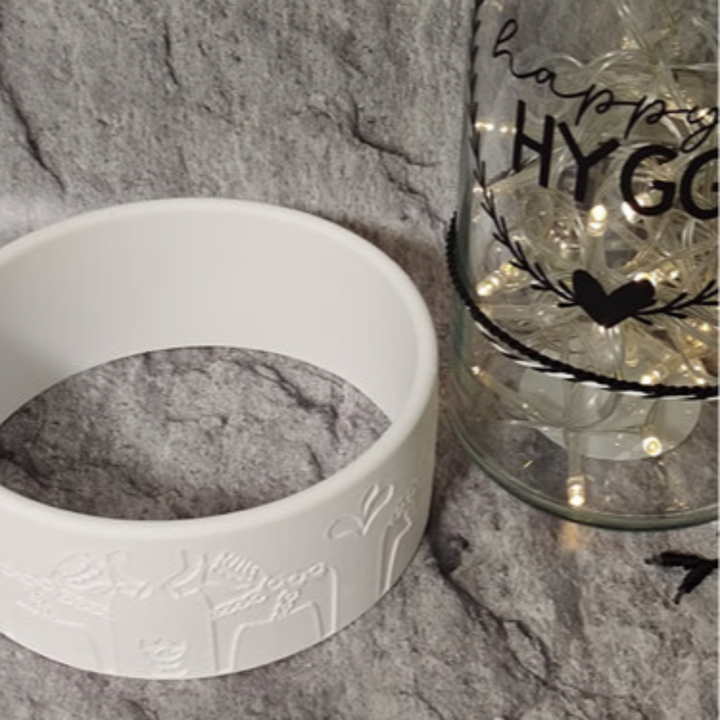 Dalapferd Schalenring aus Raysin gegossen mit Silikonform Gießform als skandinavische Dekoration für Wohnaccessoires und Geschenkideen