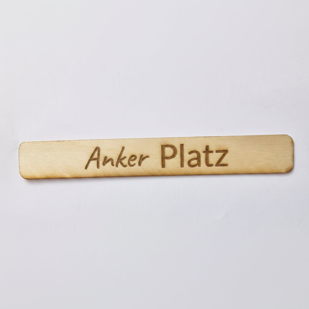 Dekorative Schriftzüge aus Holz als Zubehör für Einstecker, Einschieber und kreative Dekorationsideen