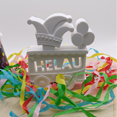 Silikonform Gießform Ballonlicht Karneval Anhänger Helau