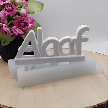 Silikonform Gießform Schriftzug Alaaf klein