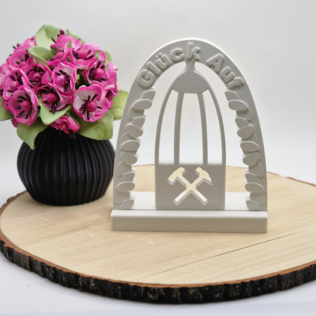 Einschieber Glück Auf Gießform aus Silikon für kreative Geschenkdeko, Tischdeko und persönliche DIY Deko
