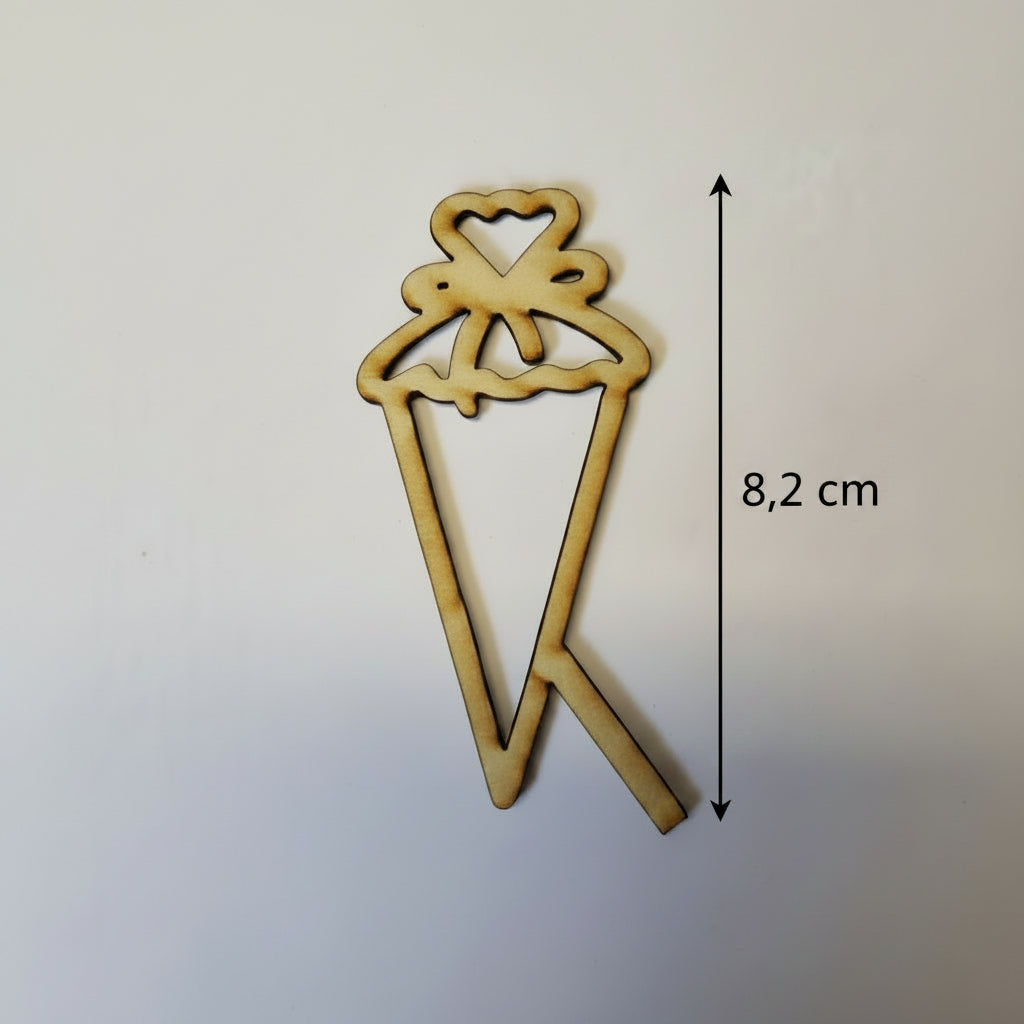 Einschulungsdeko aus 2 mm Holz für Dekoteller und Geburtstagsteller mit Schulmotiv