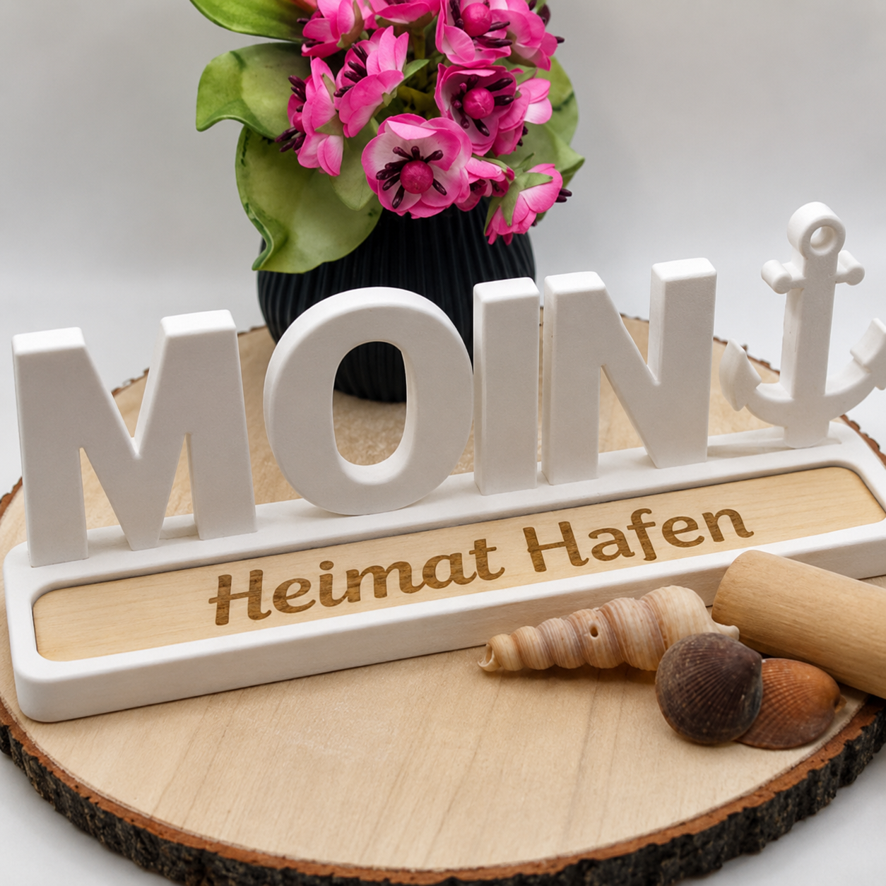 Einstecker Einschieber Halterung aus Raysin als dekorative Basis für saisonale Motive, Schriftzüge und kreative Wohndekoration