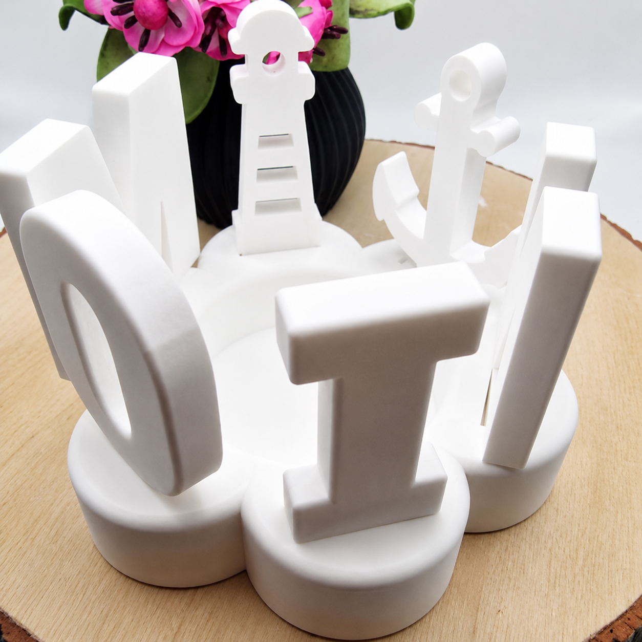MOIN Einstecker aus Raysin als maritime Dekoration für Blumenarrangements, Küstendeko, Geschenkdekoration und kreative DIY Dekoideen