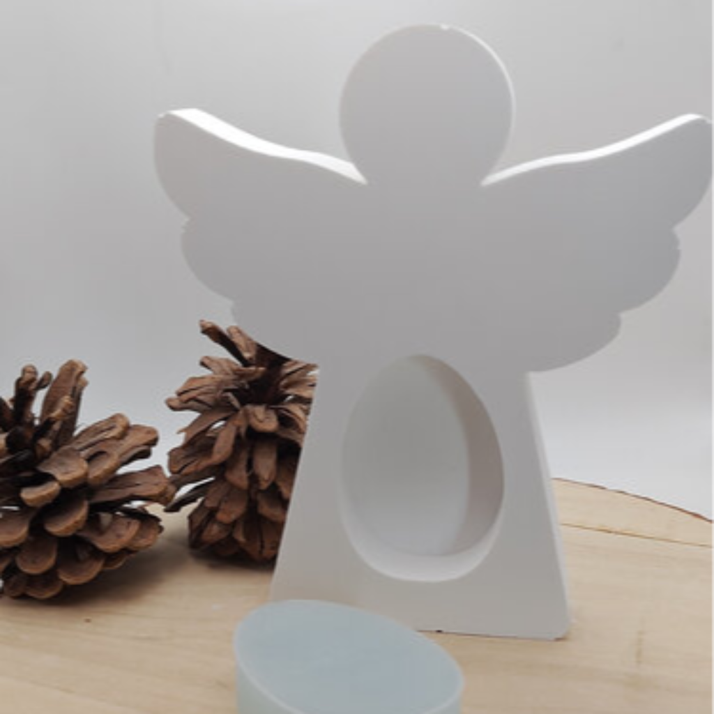 Engel aus Raysin als stilvolle Weihnachtsdekoration, Schutzengel Geschenkidee und festliche Wohndekoration für Advent und Weihnachten