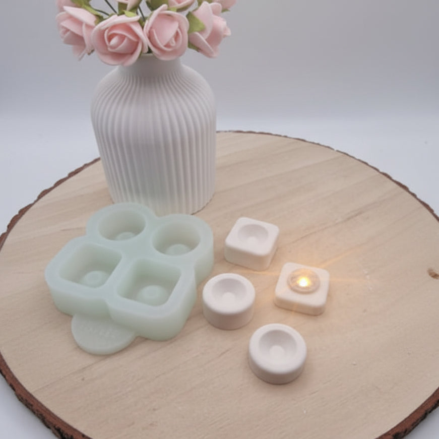 Gegossene Ballonlicht Halterung als Anwendungsbeispiel für die Silikonform, ideal für DIY Deko aus Raysin oder Beton.