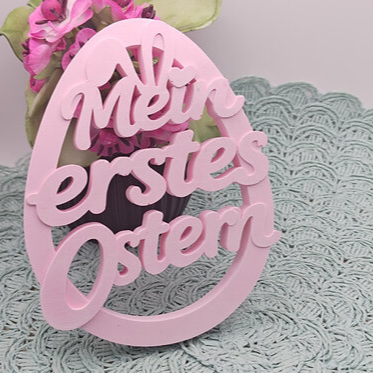 Gießform Ei Mein erstes Ostern aus Silikon für Baby Ostern, Geschenkdeko und kreative DIY Projekte