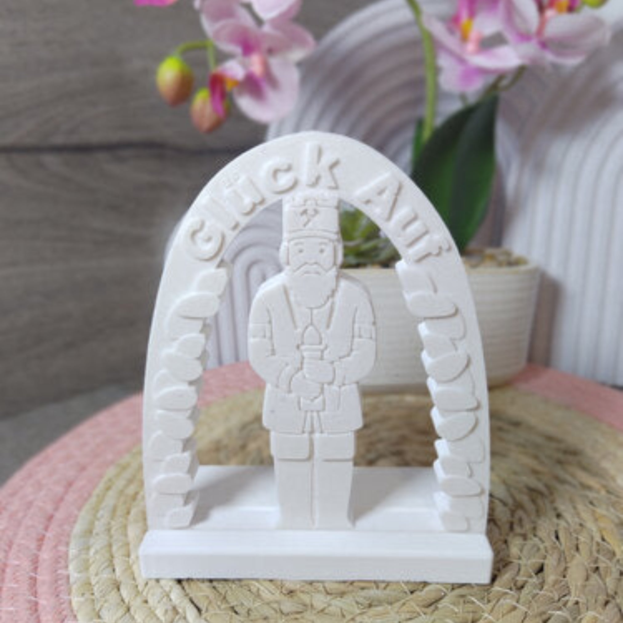Gießform Einschieber Bergmann Glück Auf aus Silikon für Bergbau-Deko, Geschenkdeko und kreative DIY Projekte