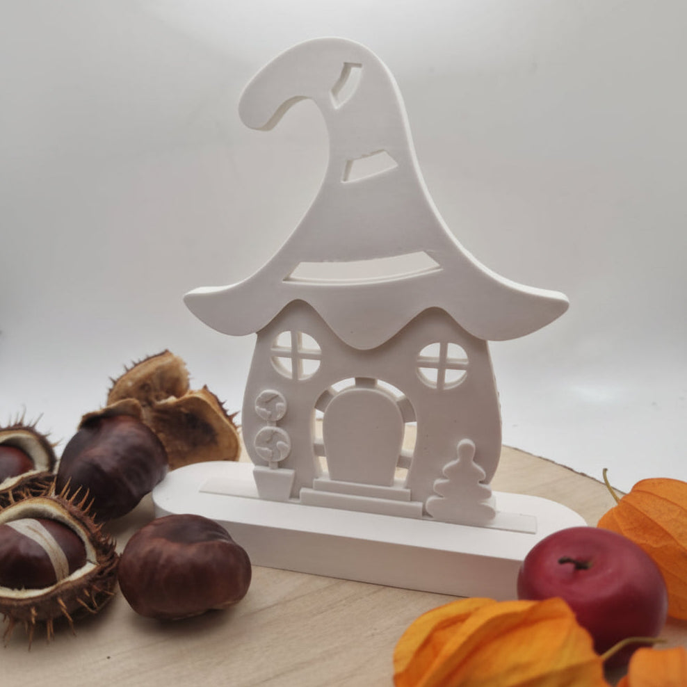 Gießform Einschieber Haus aus Silikon für kreative Wohn-Deko, Geschenkdeko und DIY Projekte