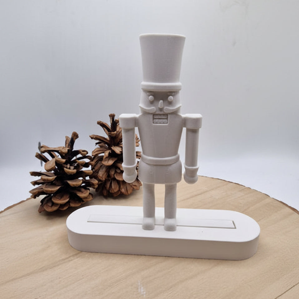 Gießform Einschieber Nussknacker aus Silikon für Weihnachtsdeko, Geschenkdeko und kreative DIY Projekte
