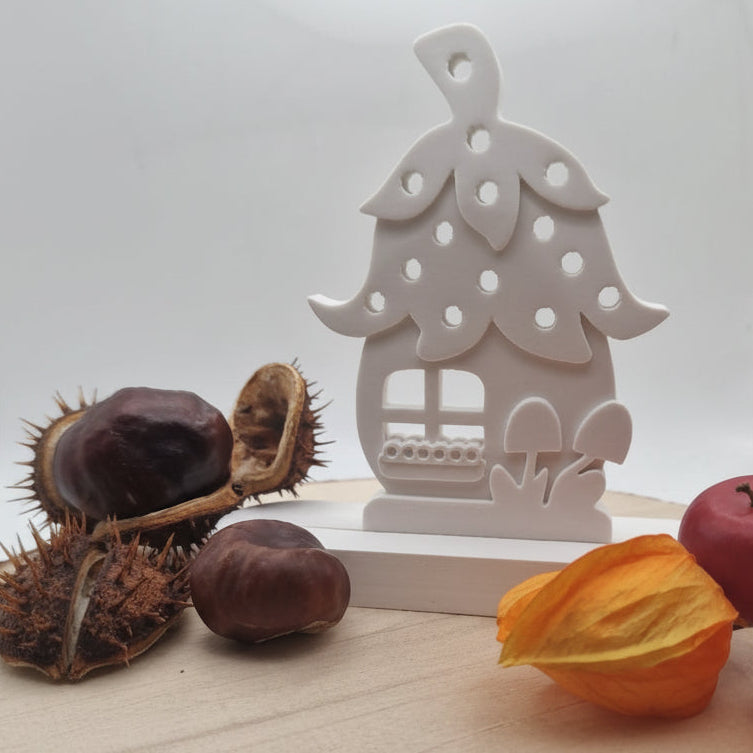 Gießform Einschieber Pilz aus Silikon für herbstliche DIY Deko, Geschenkdeko und kreative Gießprojekte