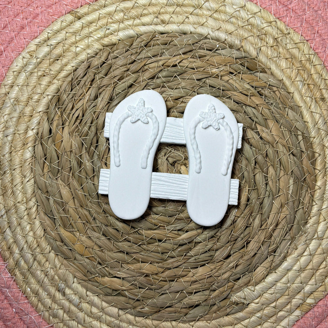 Gießform Flip Flops für DIY Urlaubsdeko aus Raysin, Beton oder Gips
