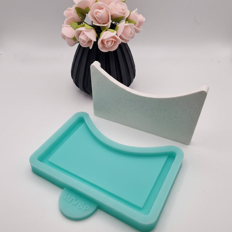 Gießform Gutscheinverpackung Rückseite aus Silikon für individuelle Geschenkverpackungen und kreative DIY Deko