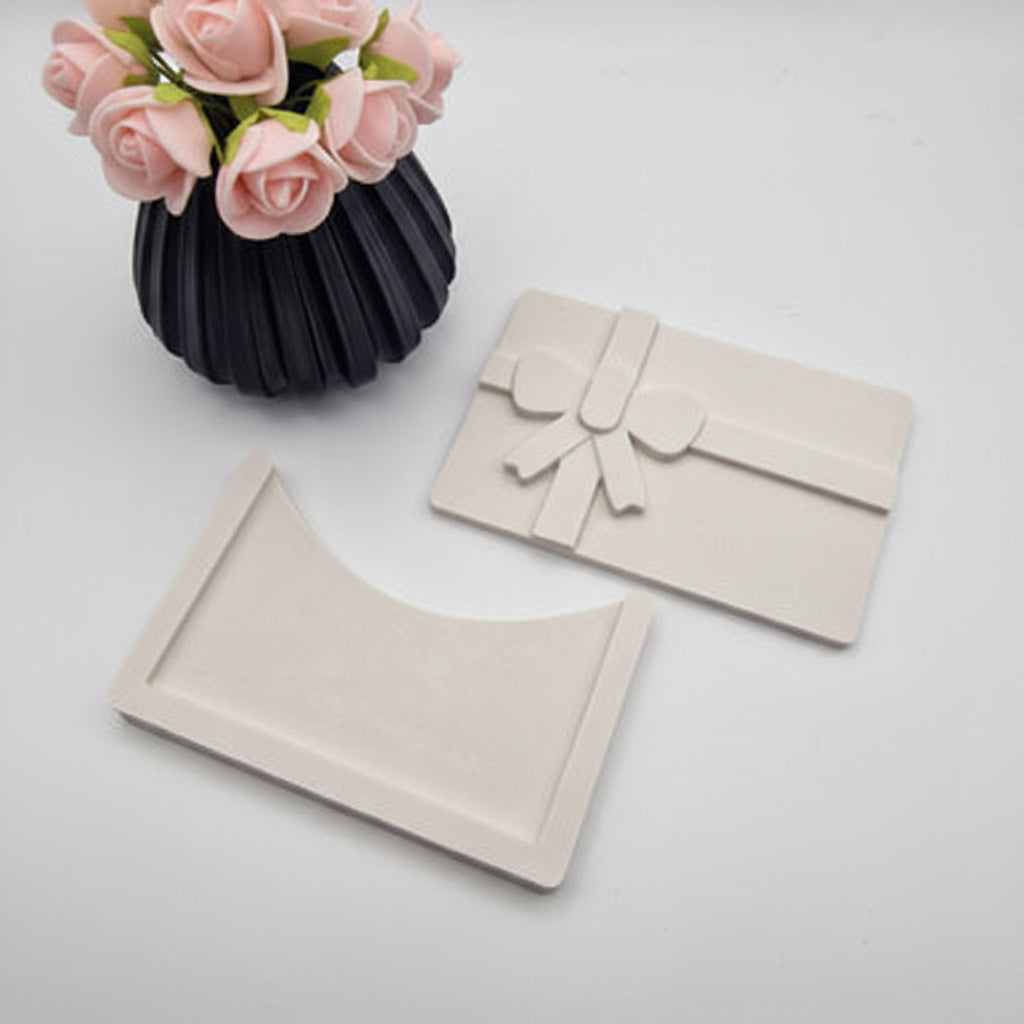 Gießform Gutscheinverpackung Set Schleife aus Silikon für liebevolle Geschenkverpackungen und kreative DIY Deko