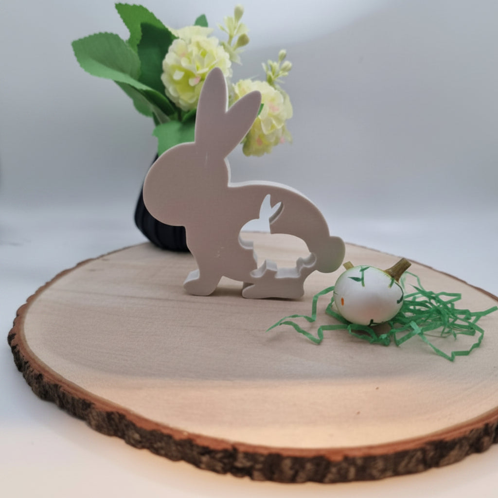 Gießform Hase in Hase aus Silikon für Osterdeko, Frühlingsdeko und kreative DIY Projekte