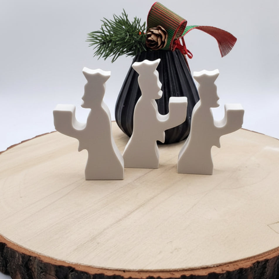 Gießform Heilige Drei Könige aus Silikon für Weihnachtsdeko, Krippendeko und kreative DIY Projekte