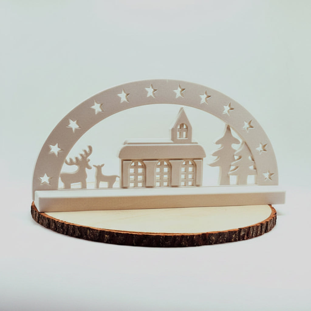 Gießform Kirche Schwibbogen für stimmungsvolle Lichterdeko und kreative DIY Weihnachtsprojekte