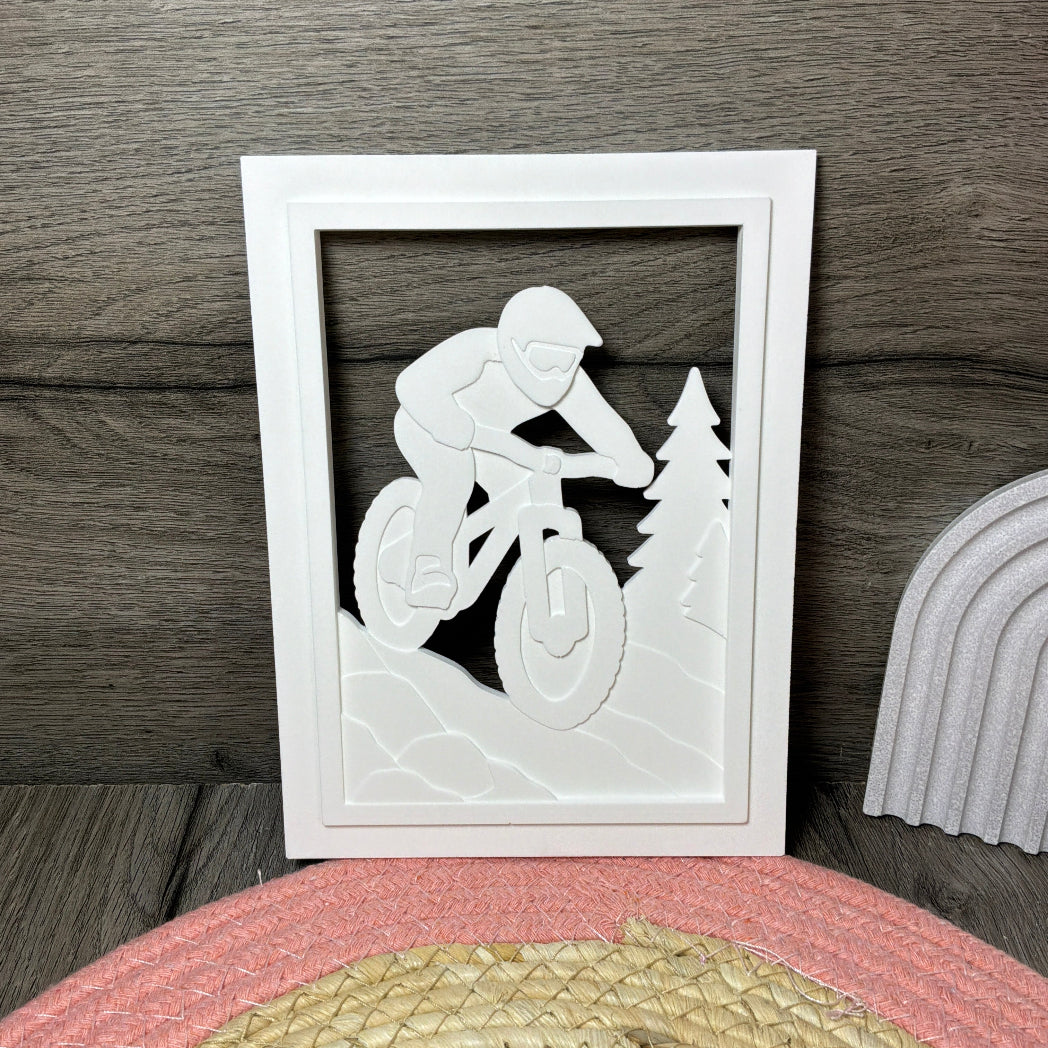 Mountainbike Laterne Silikonform für kreative DIY Dekorationen, Fahrradfans, Outdoor Liebhaber und sportliche Geschenkideen