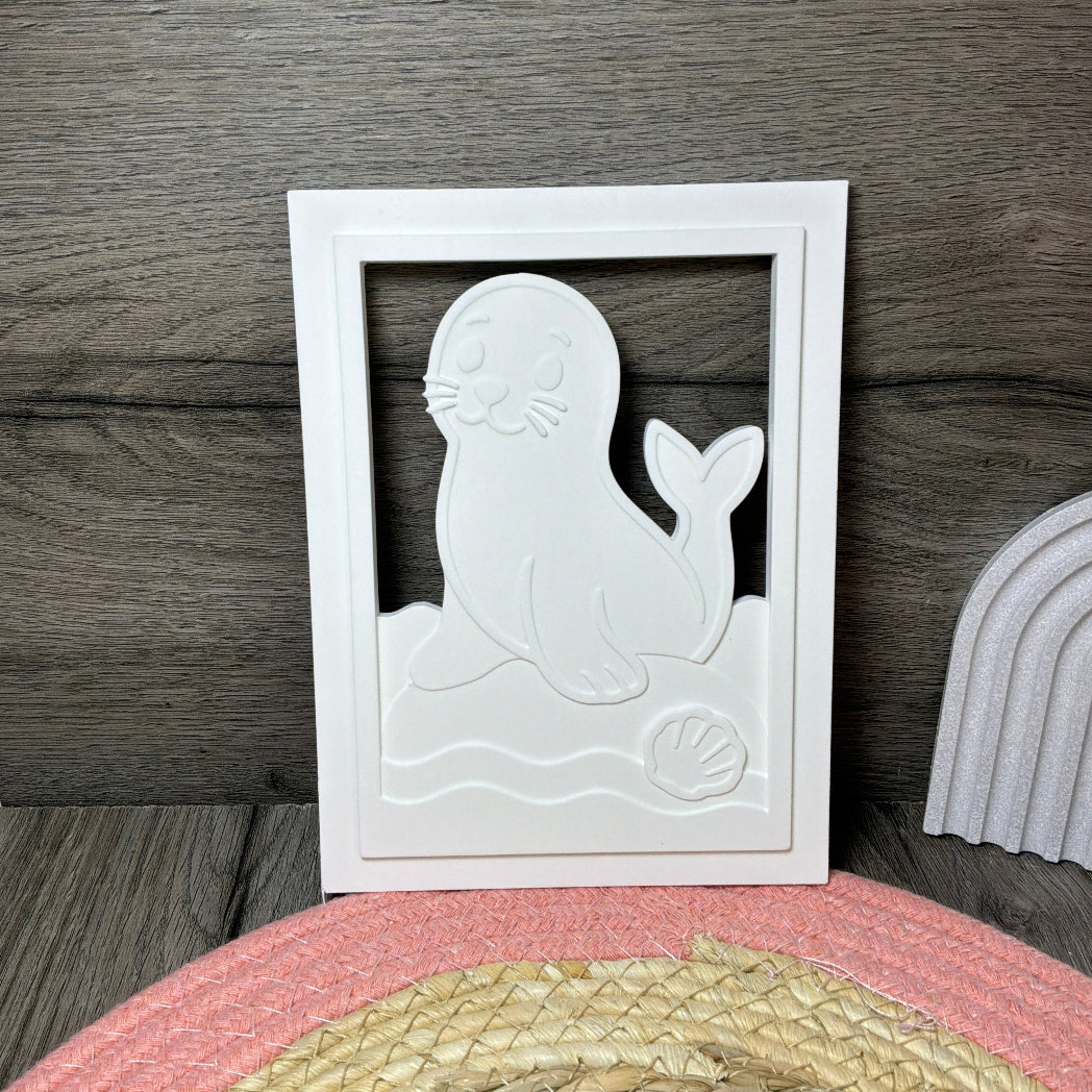 Maritime Silikonform Laterne Robbe für kreative DIY Dekorationen, Küstendeko, Nordsee Deko und Geschenkideen für Tierfreunde