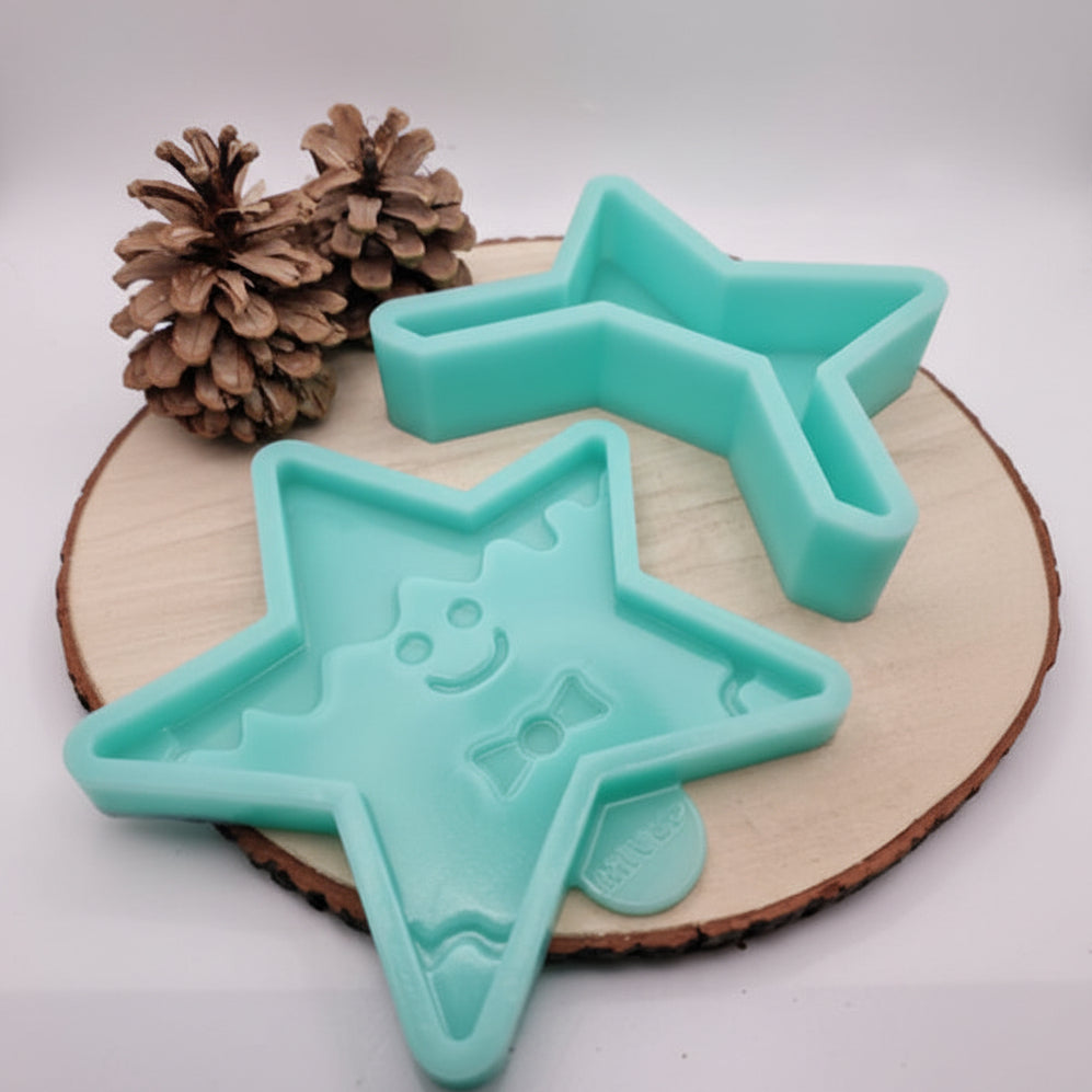 Gießform Lebkuchen Tasche Set aus Silikon für Weihnachtsdeko, Geschenkdeko und kreative DIY Projekte