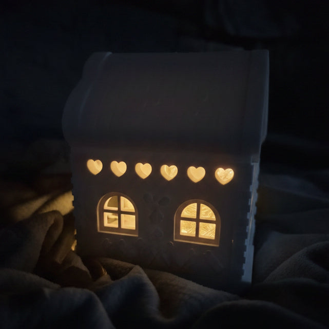 Gießform Lebkuchenhaus für Advent und Weihnachten aus Silikon zum Gießen kreativer DIY Deko