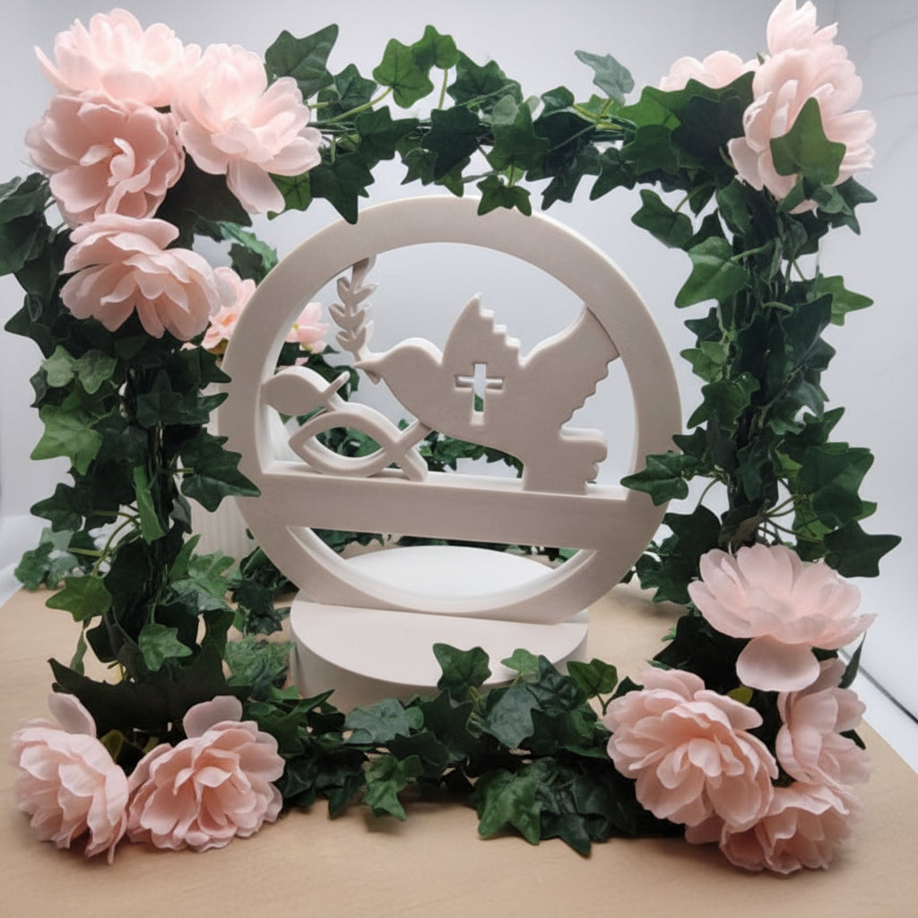 Gießform Loop Taufe Kommunion Konfirmation aus Silikon für religiöse Deko, Tischdeko und Geschenkdeko