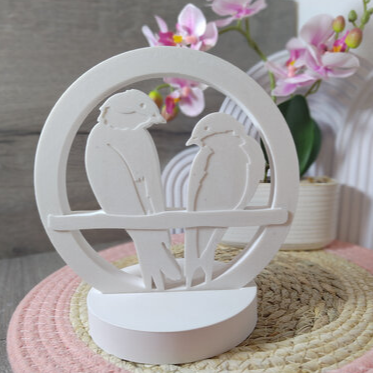 Gießform Loop Vögel aus Silikon für Frühlingsdeko, Geschenkdeko und kreative DIY Projekte