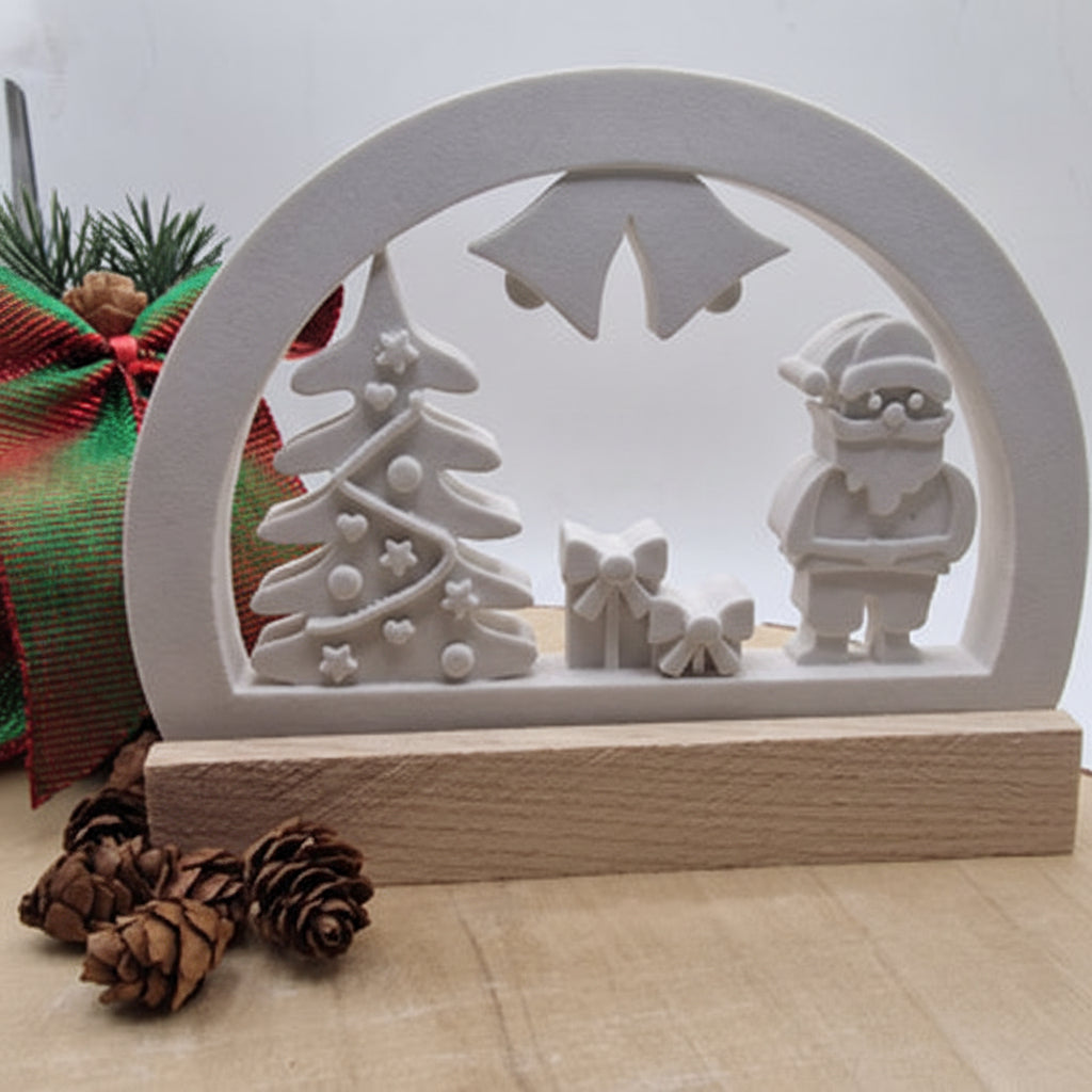 Gießform Loop Weihnachten aus Silikon für festliche Deko, Geschenkdeko und kreative DIY Projekte
