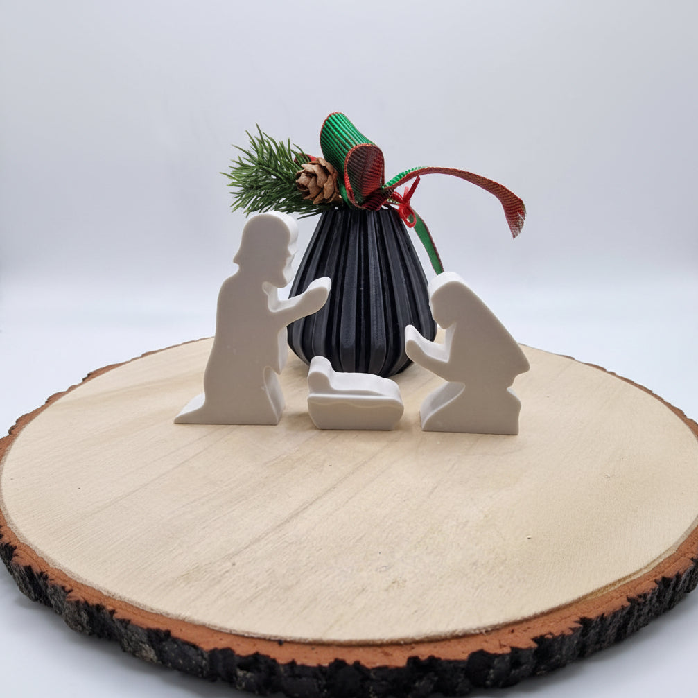 Gießform Maria und Josef aus Silikon für Weihnachtsdeko, Krippendeko und kreative DIY Projekte