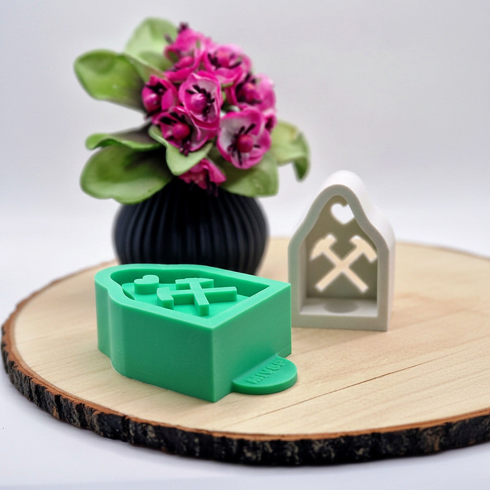 Gießform Mini Lichterhaus Ruhrpott aus Silikon für kreative Wohn-Deko, Geschenkdeko und DIY Projekte