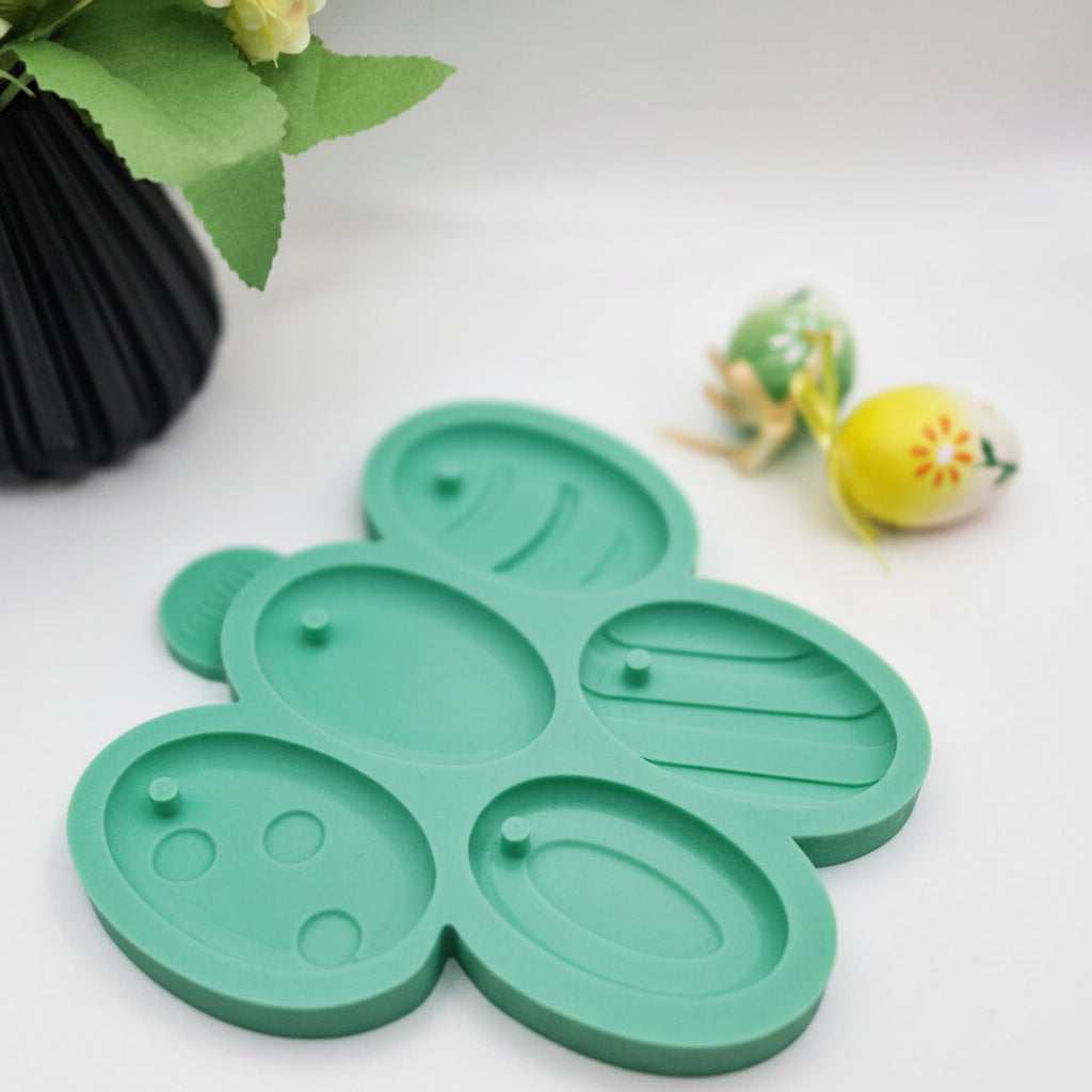 Gießform Ostereier aus Silikon für Osterdeko, Frühlingsdeko und kreative DIY Projekte