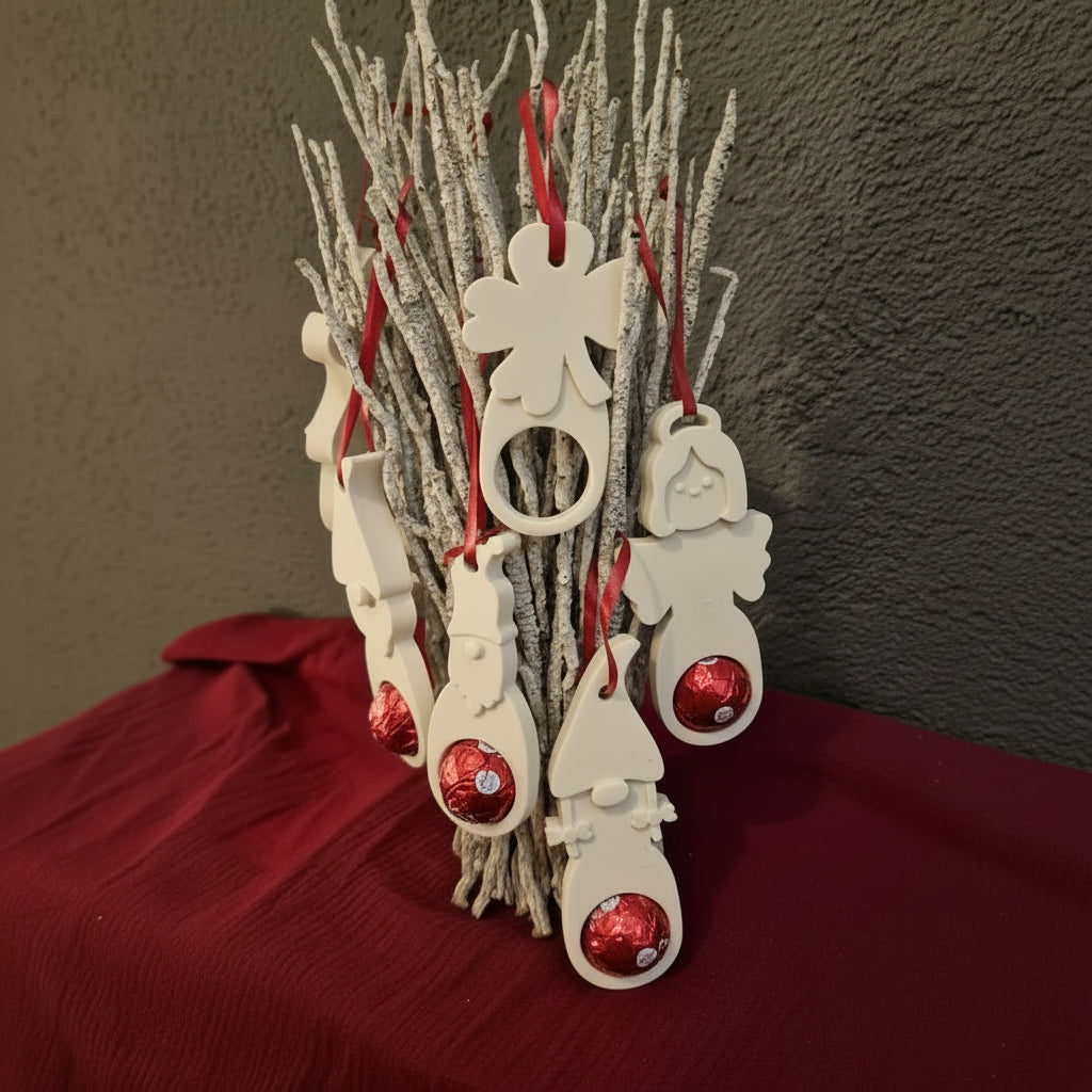 Gießform für Schokokugel Engel aus Silikon für Weihnachtsdeko, Geschenkdeko und kreative DIY Projekte