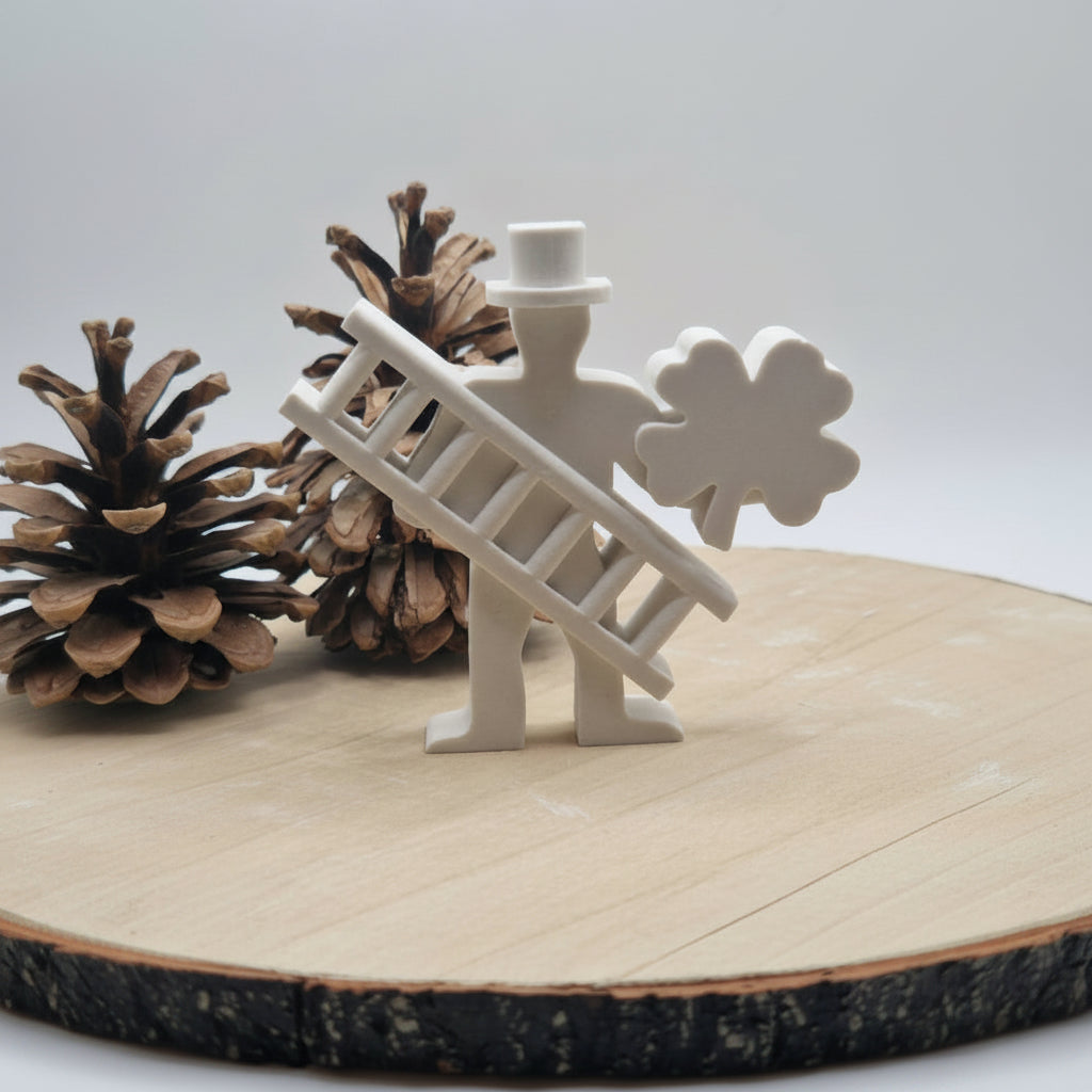 Gießform Schornsteinfeger aus Silikon für Glücksdeko, Geschenkdeko und kreative DIY Projekte