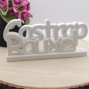 Gießform Schriftzug Castrop Rauxel aus Silikon für Stadtdeko, Geschenkdeko und kreative DIY Projekte