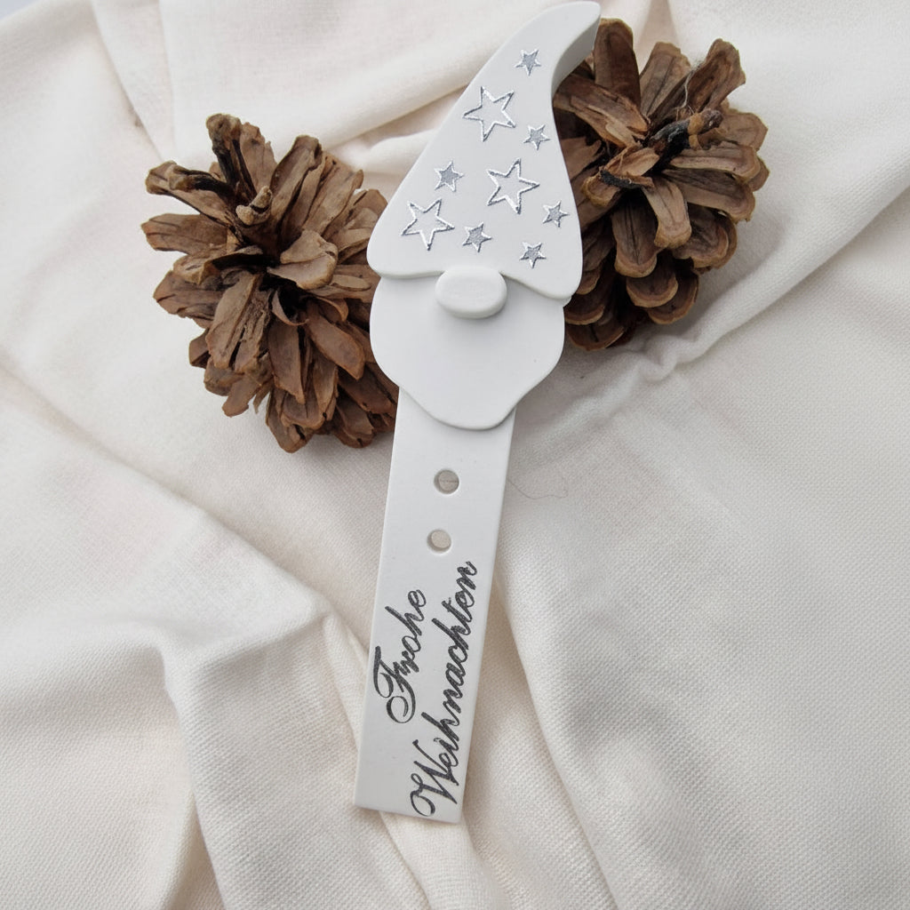 Gießform Wichtel Mann Geldgeschenk aus Silikon für Weihnachtsdeko, Geschenkdeko und kreative DIY Projekte