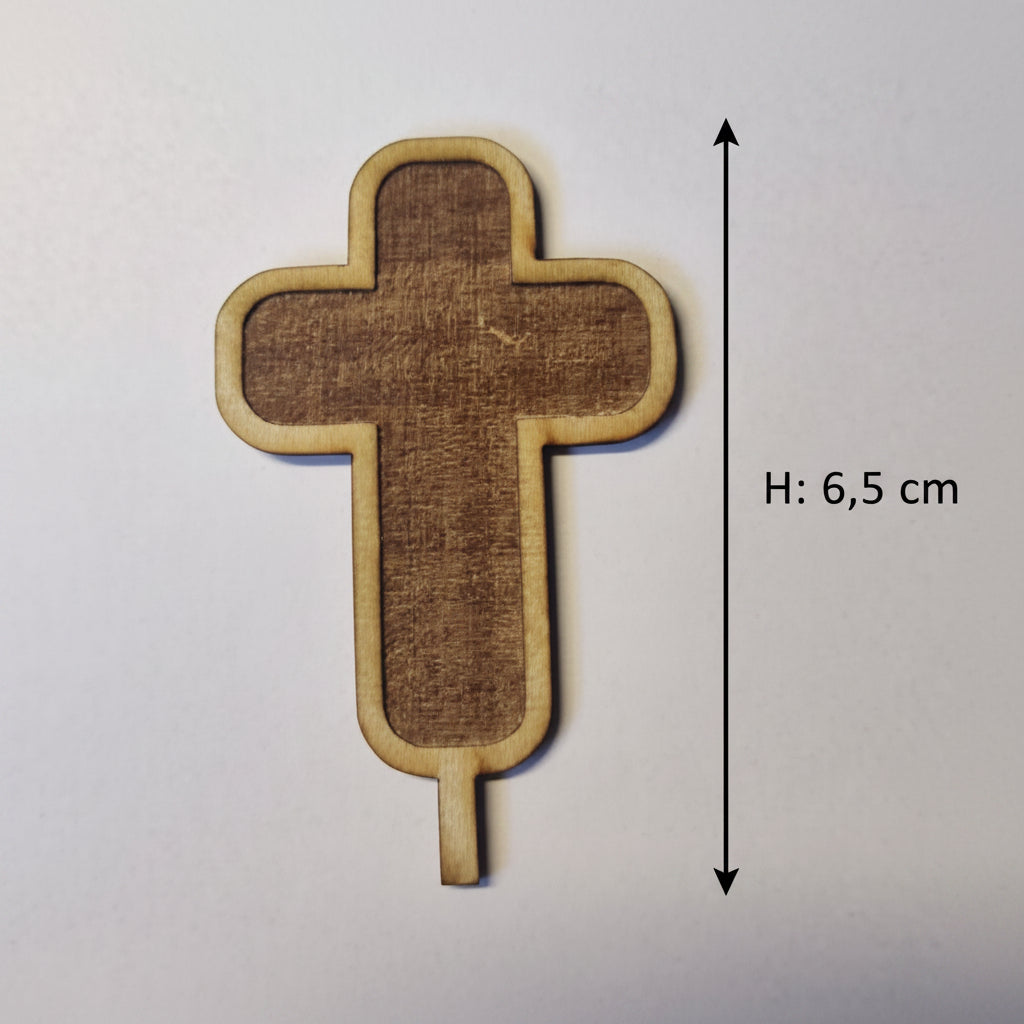 Glaube Holzmotiv aus 2 mm Holz für Dekoteller, Kommuniondeko und kreative Bastelideen
