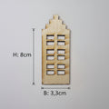 Haus Motive als Laserschnitt aus 2 mm Holz im Set für Ballonlicht Haus, moderne Hausdeko und kreative Bastelprojekte