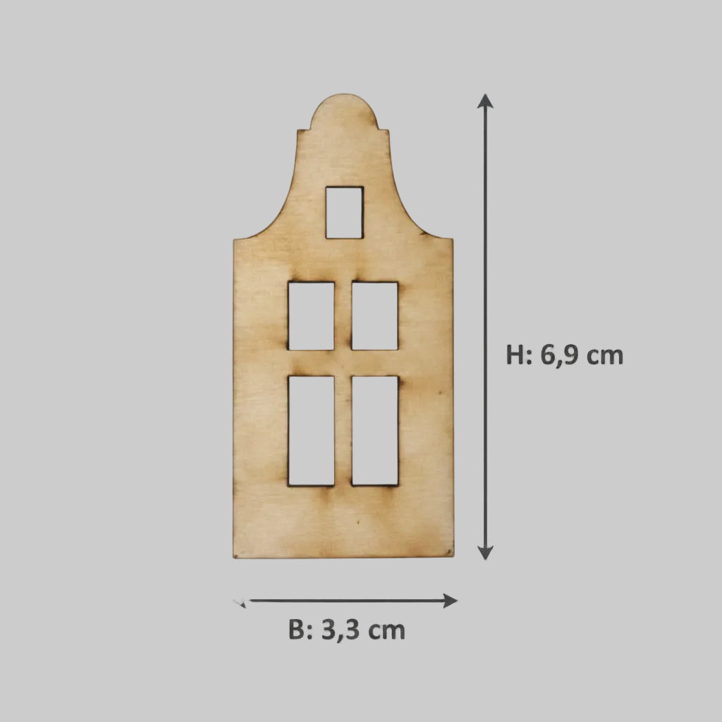 Holz Haus Motive für Ballonlicht Haus als passendes Zubehör zum Verzieren, Kombinieren und Gestalten von DIY Dekoration