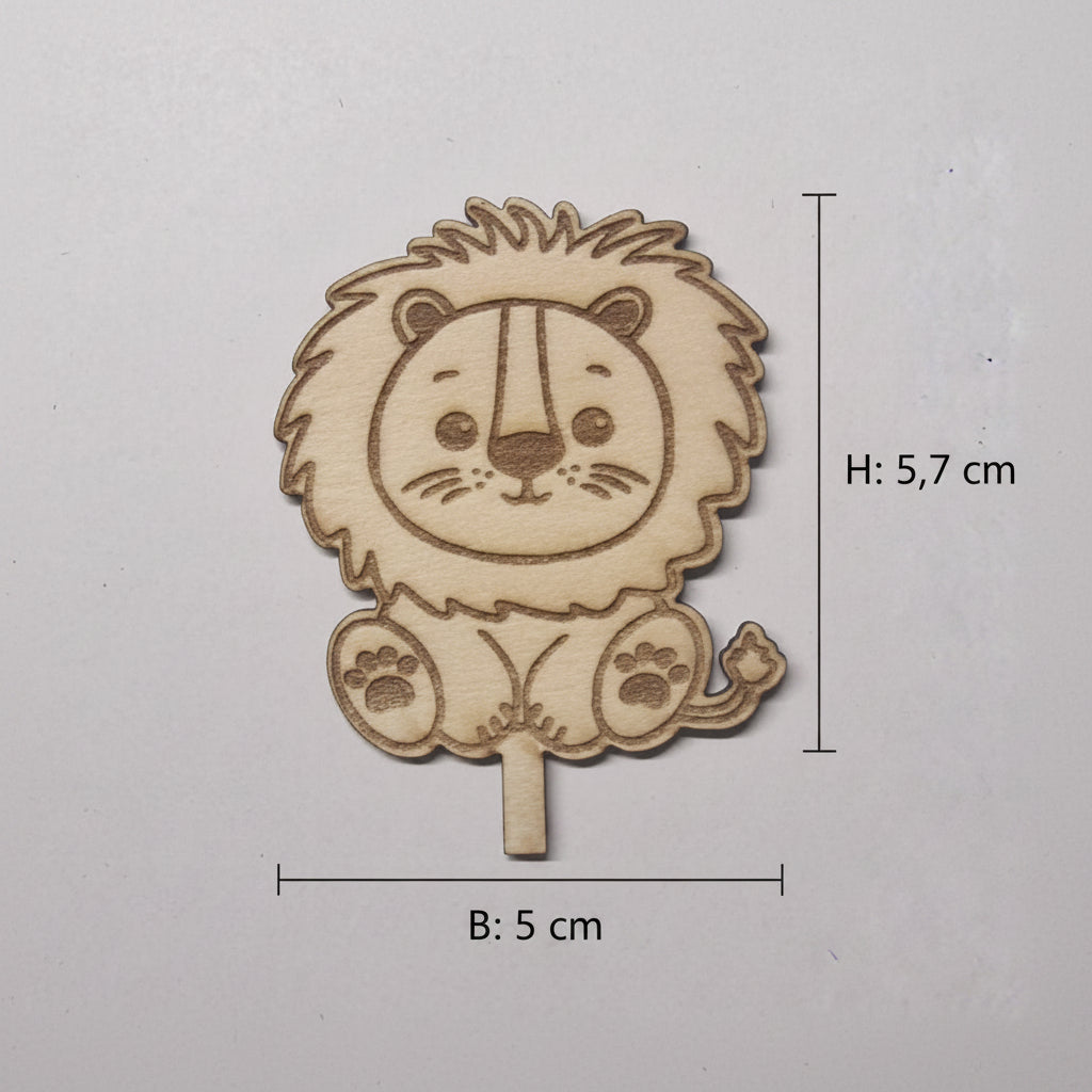 Lasercut Holz Tiere zur Gestaltung von Dekotellern, Geburtstagstellern und individueller DIY Deko.