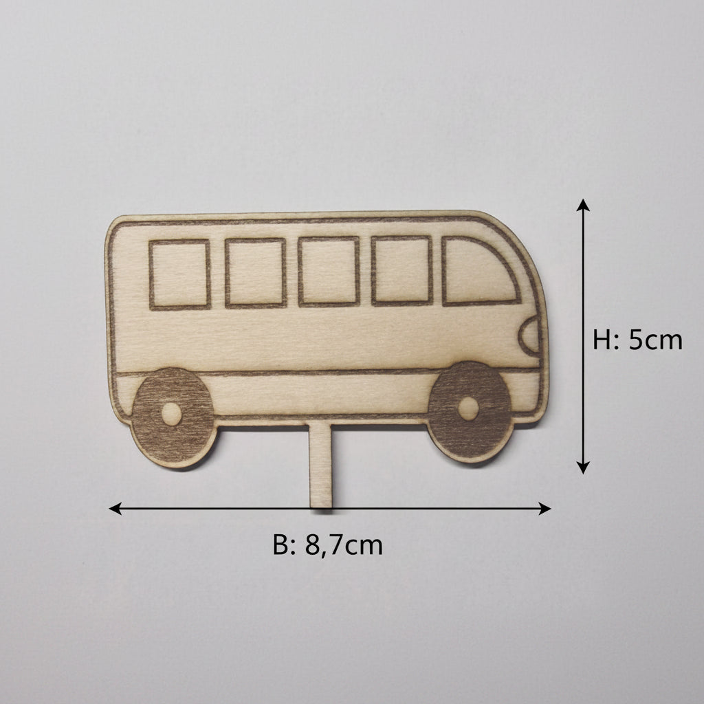 Holzfahrzeuge im Lasercut Design als Bastelzubehör für Kindergeburtstag, Geburtstagsteller und DIY Projekte.