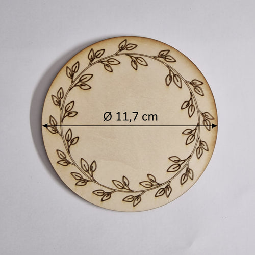 Untersetzer aus 2 mm Holz als Laserschnitt für Bastelprojekte, Tischdeko und kreative Dekorationsideen